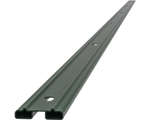 Baguette de profilé baguette de recouvrement Multi 223 cm, vert Traverse de clôture en métal avec trous