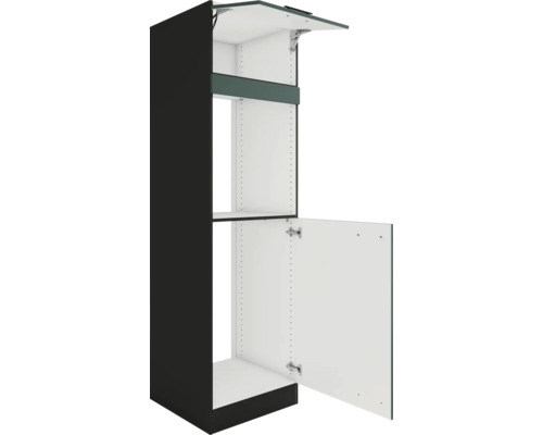 Meuble de cuisine avec porte ouverte