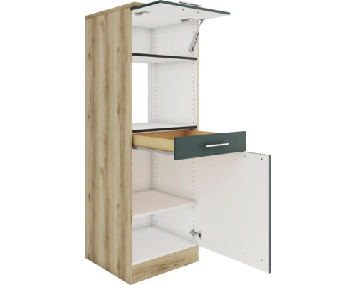 Meuble de cuisine avec tiroir et étagères