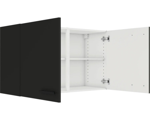 Armoire murale avec deux portes et étagères