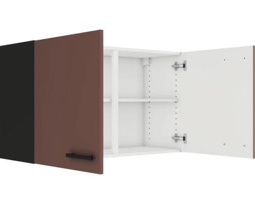 Élément haut ouvert avec deux étagères