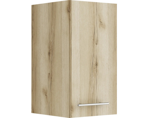 Armoire suspendue Optifit Livorno290 lxpxh 30x34,6x57,6 cm chêne sauvage mat structuré démontée tirant réversible (montage à gauche ou à droite)