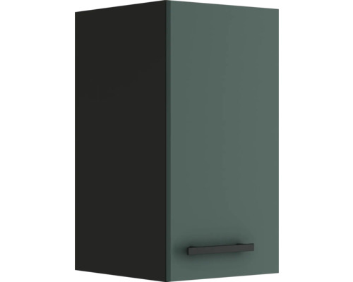 Armoire suspendue Optifit Verona405 lxpxh 30 x 34,6 x 57,6 cm vert mat démontée tirant réversible (montage à gauche ou à droite)