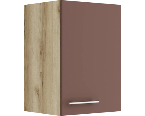 Armoire suspendue Optifit Bari407 lxpxh 40 x 34,6 x 57,6 cm rouge rouille mat démontée tirant réversible (montage à gauche ou à droite) Armoire suspendue Optifit Bari407 lxpxh 40 x 34,6 x 57,6 cm rouge rouille mat démontée tirant réversible (montage à gauche ou à droite)