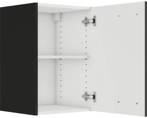 Meuble haut de cuisine ouvert avec étagère