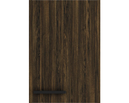 Façade d''armoire de cuisine avec décor bois et poignée