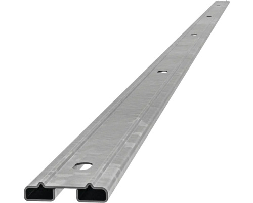 Barre profilée baguette de recouvrement Multi 183 cm, galvanisée Rail en acier avec trous