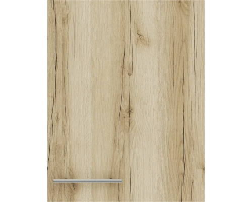 Façade de meuble de cuisine en bois avec poignée