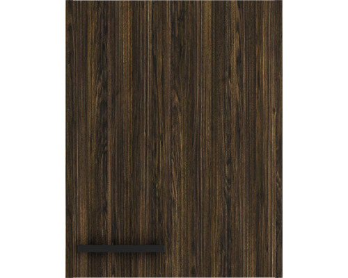 Küchenfront in Holzoptik mit Griff