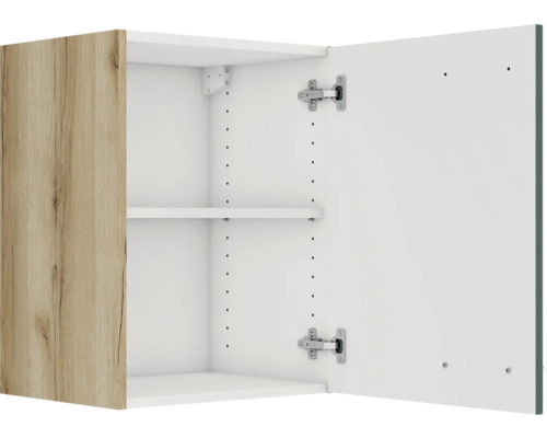 Élément haut de cuisine ouvert avec étagères