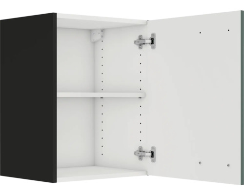 Armoire murale ouverte avec étagère