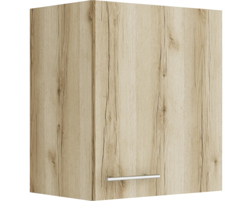 Armoire suspendue Optifit Livorno290 lxpxh 50x34,6x57,6 cm chêne sauvage mat structuré démontée tirant réversible (montage à gauche ou à droite)