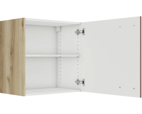 Armoire murale ouverte avec étagère