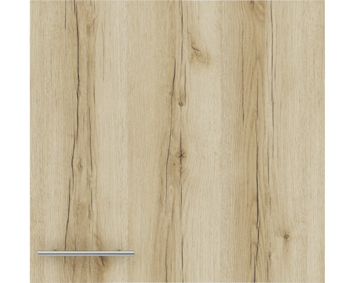 Façade de meuble de cuisine avec structure en bois et poignée