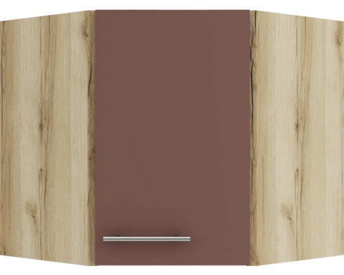 Élément haut d''angle de cuisine avec porte et poignée