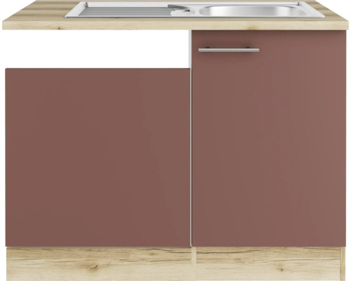 Meuble bas de cuisine avec évier et deux portes