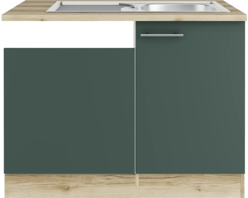 Küchenspüle mit Unterschrank und Arbeitsplatte