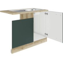 Meuble bas d''évier avec porte ouverte