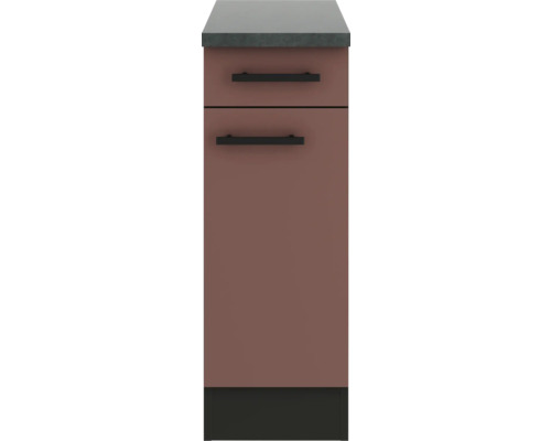 Meuble bas de cuisine avec deux tiroirs et plan de travail