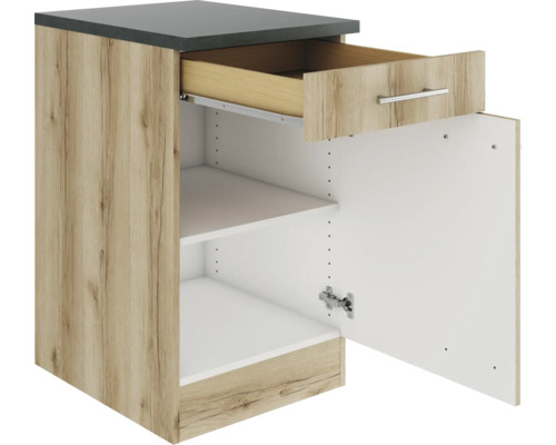 Meuble bas de cuisine avec tiroir et porte