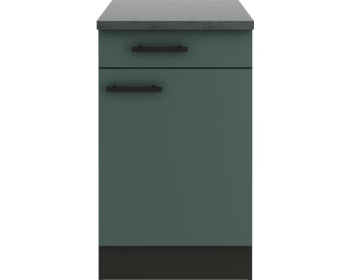 Meuble bas de cuisine avec tiroirs et plan de travail