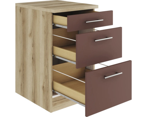 Armoire avec trois tiroirs pour l''aménagement intérieur