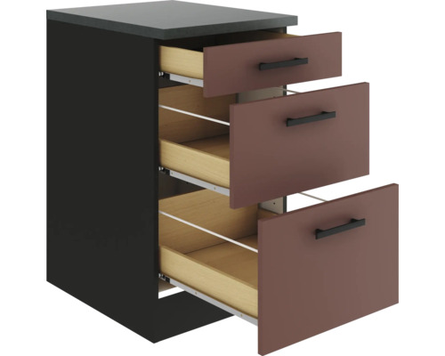 Armoire avec trois tiroirs intégrés