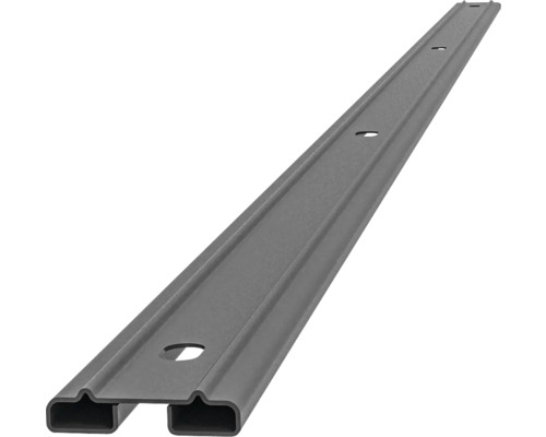 Barre profilée Multi 123 cm, anthracite Profilé métallique avec trous