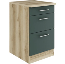 Commode avec trois tiroirs et aspect bois