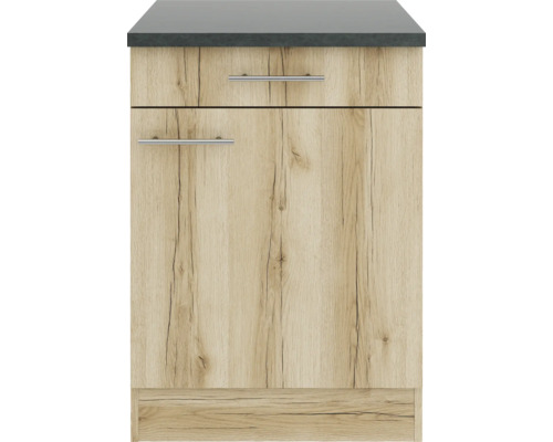 Meuble sous-lavabo avec deux tiroirs imitation bois