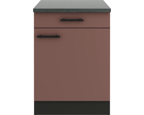 Meuble sous-lavabo avec tiroir et porte pour salle de bain