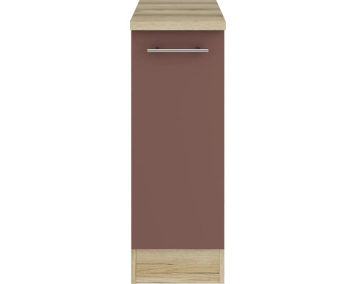 Meuble bas de salle de bain avec tiroir et poignée en métal