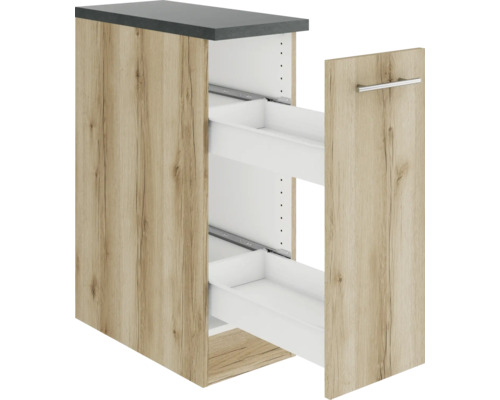 Meuble bas de cuisine avec deux tiroirs coulissants