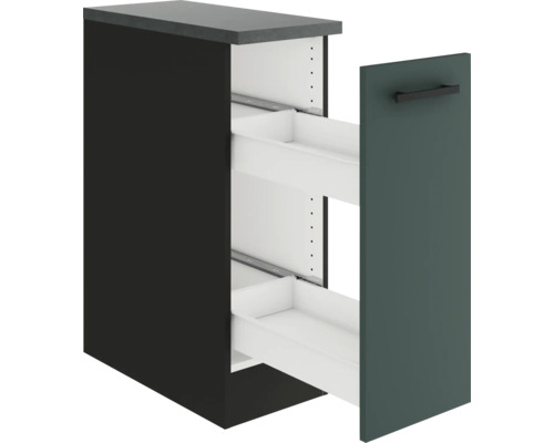 Meuble bas de cuisine avec tiroirs coulissants et porte