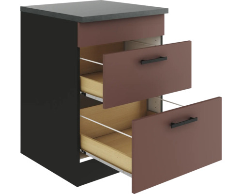 Meuble bas avec deux tiroirs