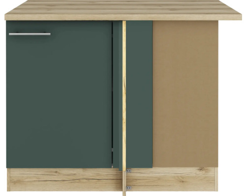 Meuble bas de cuisine avec porte et tiroir aspect bois