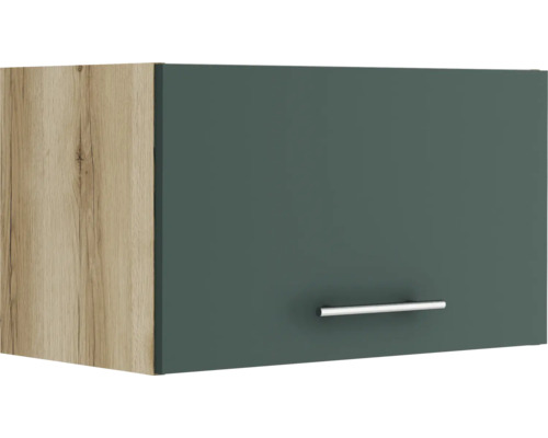 Armoire suspendue à trappe Optifit Savona405 lxpxh 60x34,6x35,2 cm vert mat démontée