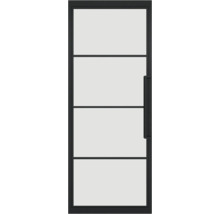 Moderne Tür mit Glaseinsatz und geraden Linien