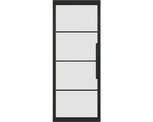 Moderne Tür mit Glaseinsatz und geraden Linien