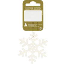 Dekorative Schneeflocke zum Aufhängen als Weihnachtsbaumschmuck