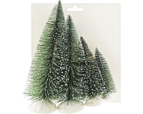 Weihnachtsdeko Tannenbaum grün 4 Stück