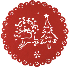 Décoration de Noël avec motif renne et sapin de Noël