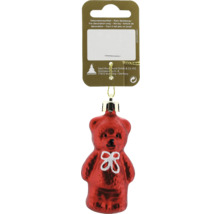 Dekorativer Teddybär zum Aufhängen als Weihnachtsschmuck