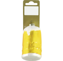 Décoration de sapin de Noël verre à bière avec suspension