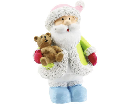 Weihnachtsdeko Weihnachtsmann mit Teddy