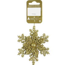 Goldene Schneeflocke zur Dekoration