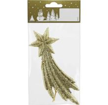 Décoration scintillante pour sapin de Noël, étoile en tant que pointe de sapin de Noël dans l''emballage