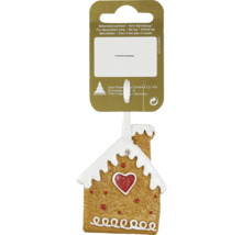 Lebkuchenhaus Ornament mit Herz für die Weihnachtsdekoration
