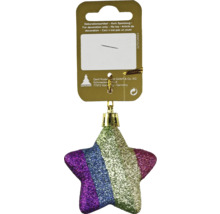 Glitzernder Stern als Weihnachtsbaumschmuck