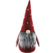 Nain de Noël décoratif avec bonnet rouge et barbe